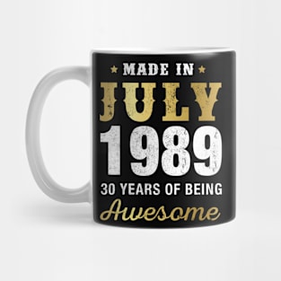 Made in July 1989 30 Years Of Being Awesome Mug